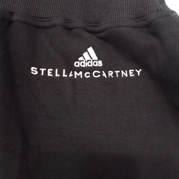 Adidas X Stella McCartney Crop Sweatpants Joggers size Small Black/Gray - Picture 5 of 12